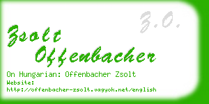 zsolt offenbacher business card